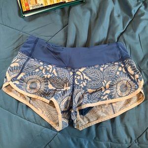 Lululemon speed shorts